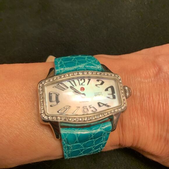 RARE MICHELE RETRO COQUETTE DIAMOND WATCH main image 7